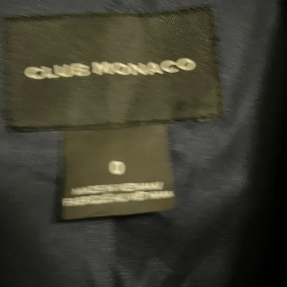 NWOT Club Monaco Midnight Blue Blazer, size 0, pockets, wool blend, stunning - Picture 10 of 11